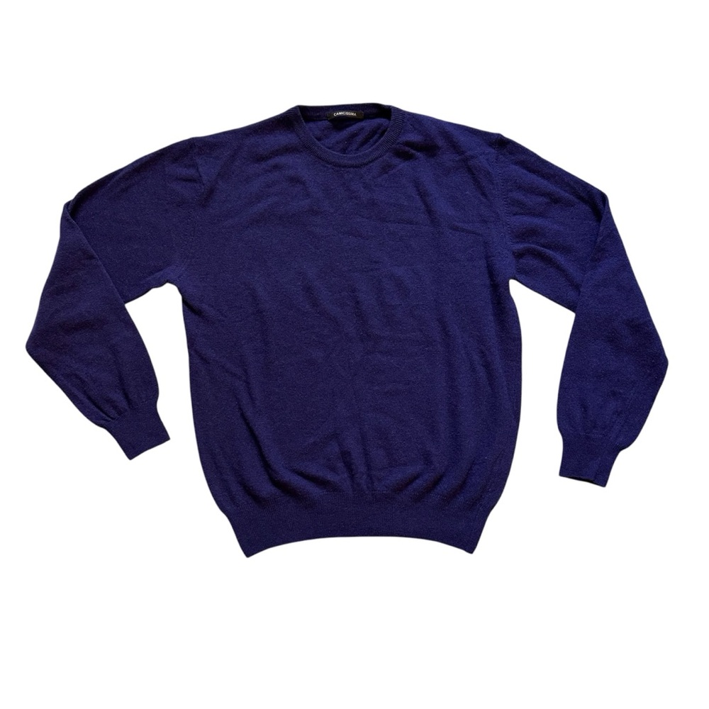Vintage Camicissima Made in Italy Wool Blend Crewneck Sweater‎ Purple Size M
